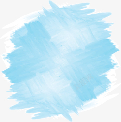 水彩笔涂鸦天蓝色水彩涂鸦笔刷矢量图高清图片