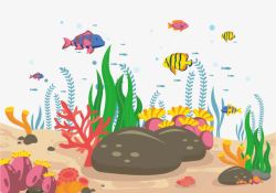 海洋鱼装饰图案海底世界高清图片
