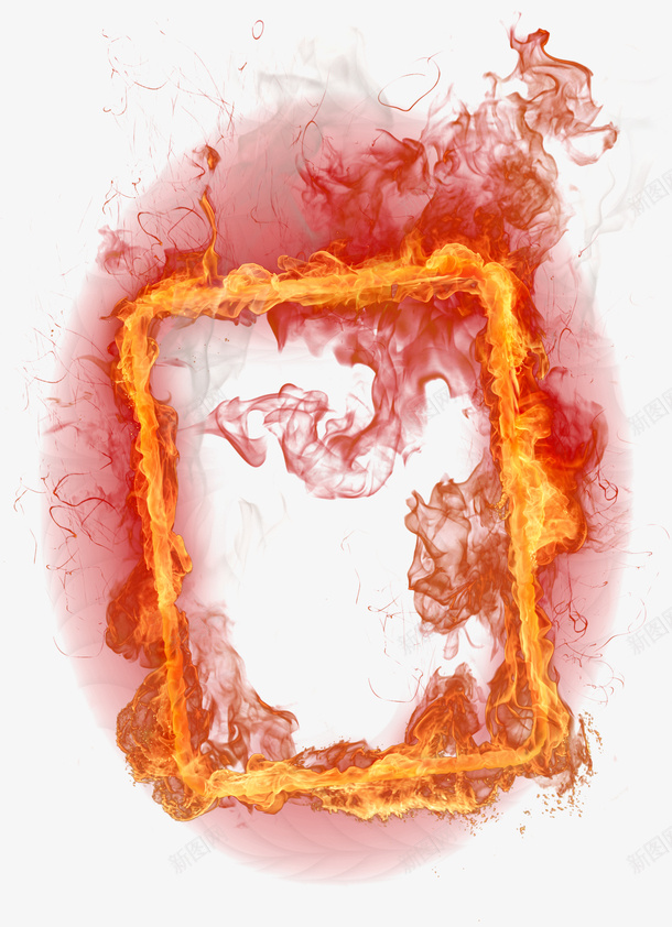 燃烧的边框png免抠素材_新图网 https://ixintu.com 火焰喷射 火焰效果 火焰特效 火焰边框 燃烧的边框 相框 边框