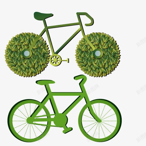 绿色自行车png免抠素材_新图网 https://ixintu.com 唯美 大树 山水 桥梁 绿色 绿色出行 绿色树木 绿色自然 自然风景 花径