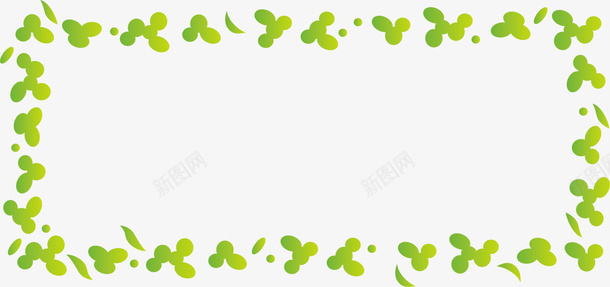 绿色春季树叶框架png免抠素材_新图网 https://ixintu.com 春天 春季 春日 树叶框架 植物 环保 绿化