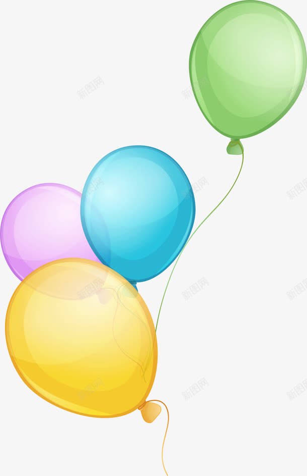 彩色漂浮气球png免抠素材_新图网 https://ixintu.com 七彩气球 卡通气球 彩色气球 活动气球 节庆气球 装饰图案