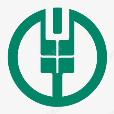 销售标签绿色圆形农业银行logo矢量图图标图标