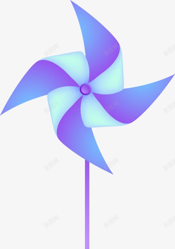 创意元素不规则几何形状紫色渐变风车png免抠素材_新图网 https://ixintu.com 不规则 元素 几何 创意 形状 渐变 紫色 风车