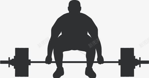 举重剪影png免抠素材_新图网 https://ixintu.com 举重 人物剪影 体育运动 健身 爆发力 锻炼