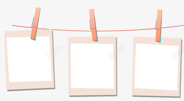浅咖色简约夹子照片装饰图案png免抠素材_新图网 https://ixintu.com 免抠PNG 夹子 浅咖色 照片 简约 装饰图案