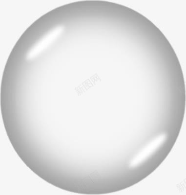 白色透明圆球png免抠素材_新图网 https://ixintu.com 圆球 球体 白色 透明