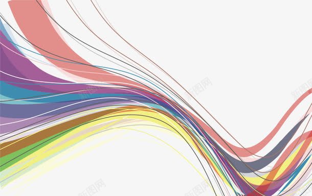 缤纷动感线条背景矢量图ai免抠素材_新图网 https://ixintu.com 动感 底纹 线条 缤纷 色彩 花纹 装饰 矢量图