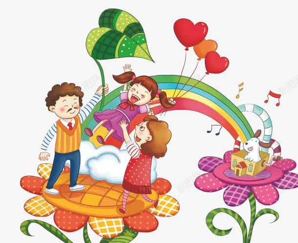 天马行空家庭游png免抠素材_新图网 https://ixintu.com 一家人 儿童 卡通 向日葵 天马行空 太阳花 妈妈 孩童 小狗 彩虹 我的家人 手绘 气球 爸爸
