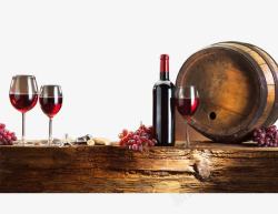 红葡萄酒红酒海报元素高清图片