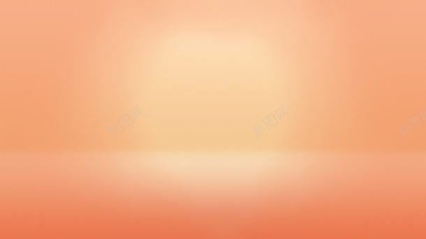 橙色简约平面场景台面橙色光效背景
