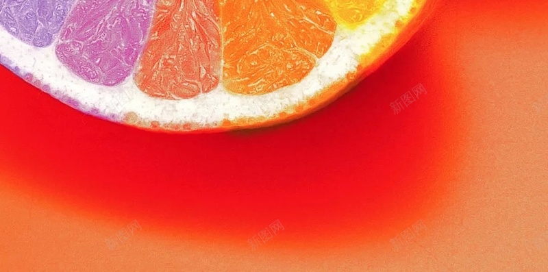 橙子多彩水果艺术H5背景jpg设计背景_新图网 https://ixintu.com 彩色 影子 橙子 橙色背景 水果 相近色 艺术设计 颜料