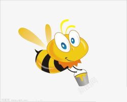 蜜蜂简笔画飞行着的蜜蜂高清图片