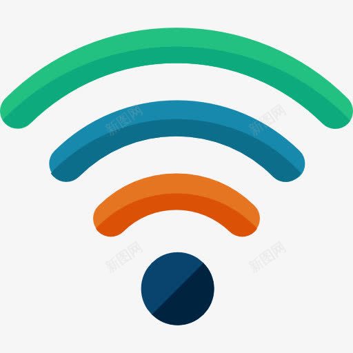 WiFi图标png_新图网 https://ixintu.com WIFI图案 互联网 多媒体 接口 无线WIFI 标志 电子 计算机技术 连接