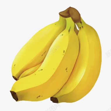 手绘水果素描香蕉图标图标