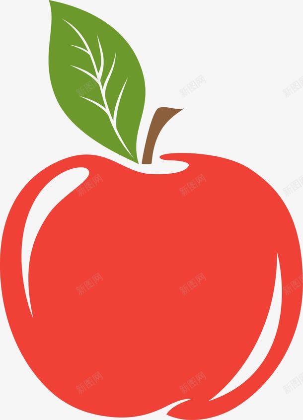 红色卡通苹果png免抠素材_新图网 https://ixintu.com 卡通 果实 水果 清新 简约 红色 苹果 装饰图案