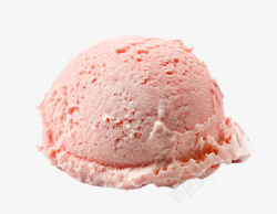 粉红手工冰淇淋粉红色冰淇淋球实物高清图片