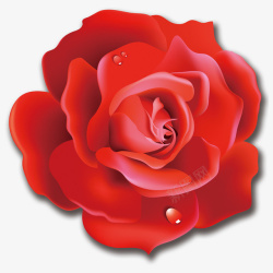 红色编制物立体玫瑰高清图片