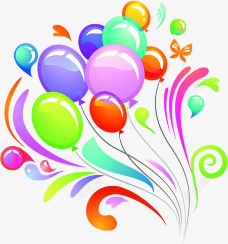 漂亮彩色的气球节日png免抠素材_新图网 https://ixintu.com 彩色 气球 漂亮 节日