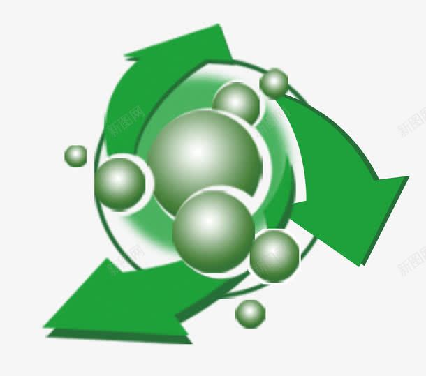 绿色农药相关图标psd_新图网 https://ixintu.com 三角 农药化学 回收 图标 循环 环保 箭头
