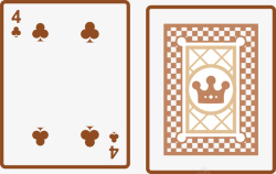 4源尺寸扑克牌卡通扁平魔术扑克牌正反面矢矢量图高清图片