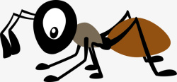 卡通蚂蚁水彩黑色蚂蚁矢量图高清图片