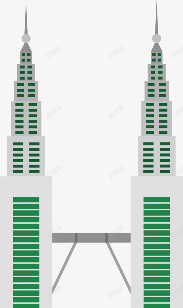 绿色马来西亚建筑png免抠素材_新图网 https://ixintu.com 免抠PNG 建筑 房子 绿色 装饰图案 马来西亚