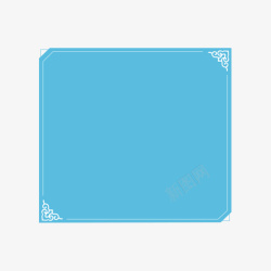 矩形的形状蓝色背景框框高清图片