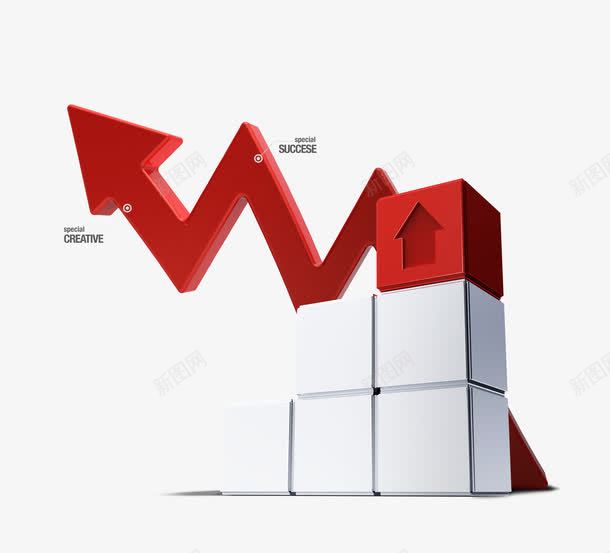 商务png免抠素材_新图网 https://ixintu.com 几何 商业 商务 图表 成功 投资 方块 理财 立体 统计 金融