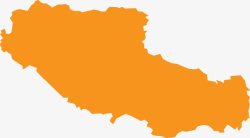 黄色藏宝图地图西藏自治区地图高清图片