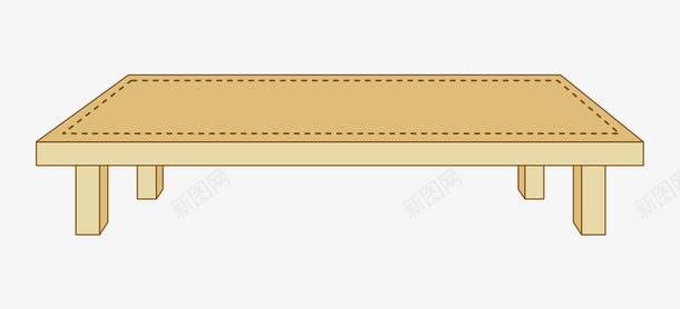 卡通桌子png免抠素材_新图网 https://ixintu.com png素材 中式小桌子 小桌子 木头桌子 桌子