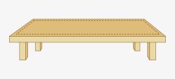 中式小桌子卡通桌子高清图片