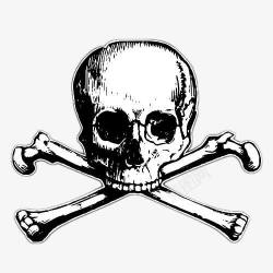 骨胳骷髅骨头毒品标志图高清图片