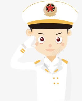 卡通海军png免抠素材_新图网 https://ixintu.com 军人 卡通人物 卡通海军