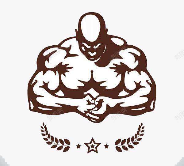 肌肉男png免抠素材_新图网 https://ixintu.com 健身 强壮肌肉男 手绘 线条 肌肉男漫画 运动