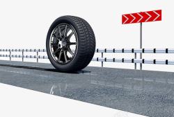 跑道赛车轮胎广告高清图片