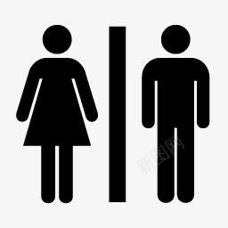厕所标识图标png_新图网 https://ixintu.com 卫生间 厕所 盥洗室