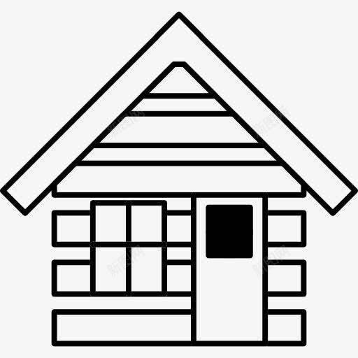 机舱内部轮廓图标png_新图网 https://ixintu.com 住所 家居 家的轮廓 小木屋 建筑 房子 房子的轮廓 木头屋 木屋