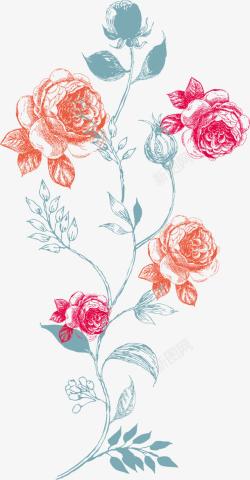 数码印花图手绘花纹花儿高清图片