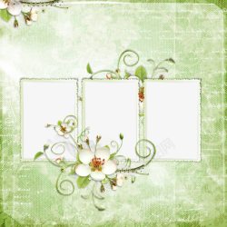 绿色个性桌面图标典雅花朵片高清图片