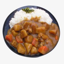 咖喱虾仁饭日式咖喱牛肉饭高清图片