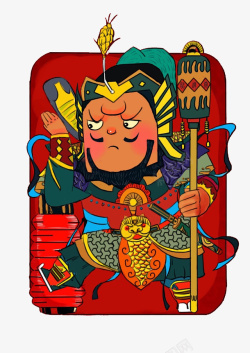 中国传统门神样式门神年画高清图片