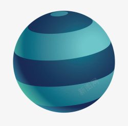 条纹立体彩色立体球3D立体球高清图片