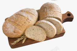 欧包粗粮面包组合高清图片