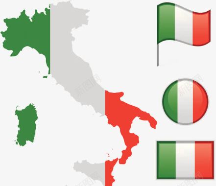 意大利元素图案图标图标