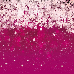 花瓣粉粉紫色浪漫樱花花瓣背景高清图片