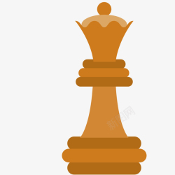皇后冠服手绘卡通国际象棋棋子皇后高清图片