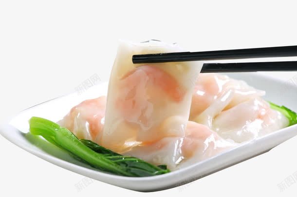 透明的肠粉png免抠素材_新图网 https://ixintu.com 早餐 港式 美食 肠粉 青菜 食物