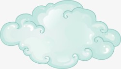 蒸气卡通云朵装饰图案高清图片