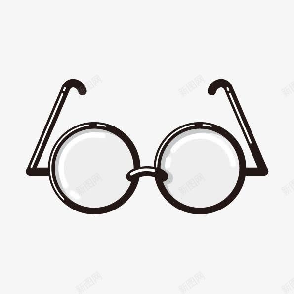 博士眼镜png免抠素材_新图网 https://ixintu.com png下载 png图库 免费png 博士 圆形眼镜 现代眼镜 矢量png 矢量眼镜 知识 黑镜框